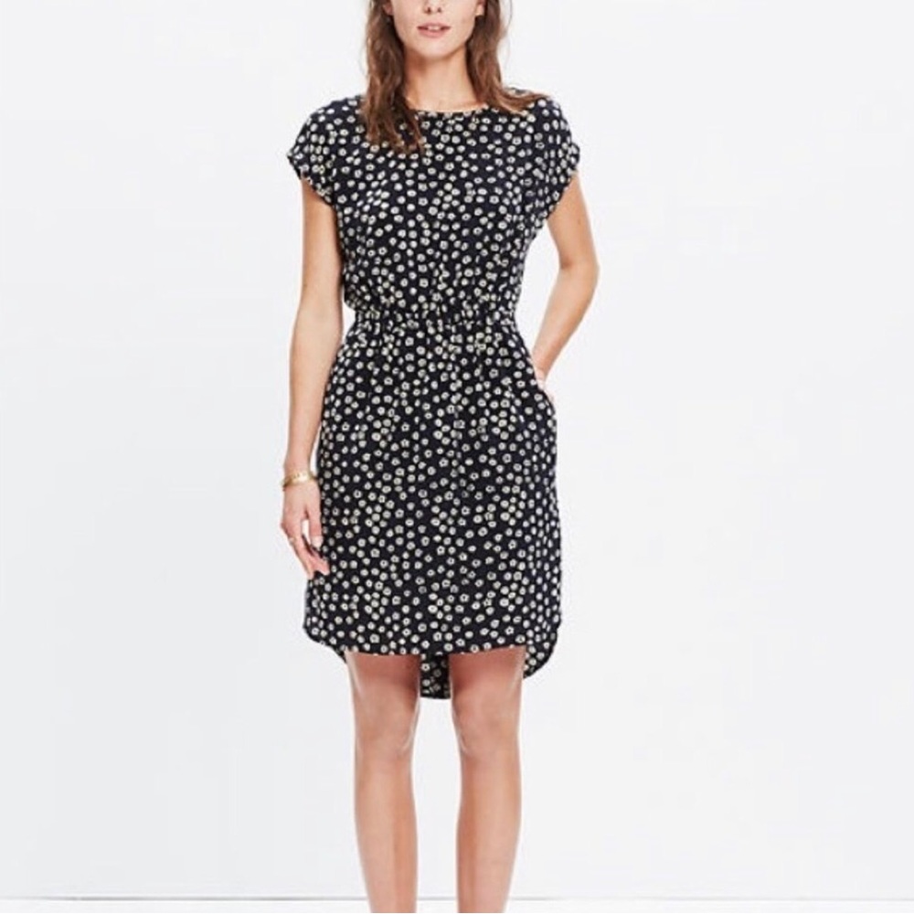 Madewell Silk Stencil Dress